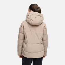Marikoo Kuschelnasee Damen Herbst Winter Steppjacke TaupeGrey-Größe L - Gr. 40