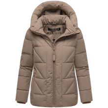 Marikoo Kuschelnasee Damen Herbst Winter Steppjacke TaupeGrey-Größe L - Gr. 40