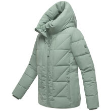 Marikoo Kuschelnasee Damen Herbst Winter Steppjacke SmokeyMint-Gr&ouml;&szlig;e XS - Gr. 34