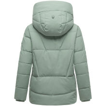 Marikoo Kuschelnasee Damen Herbst Winter Steppjacke SmokeyMint-Gr&ouml;&szlig;e L - Gr. 40
