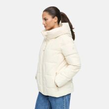 Marikoo Kuschelnasee Damen Herbst Winter Steppjacke Cream-Gr&ouml;&szlig;e S - Gr. 36