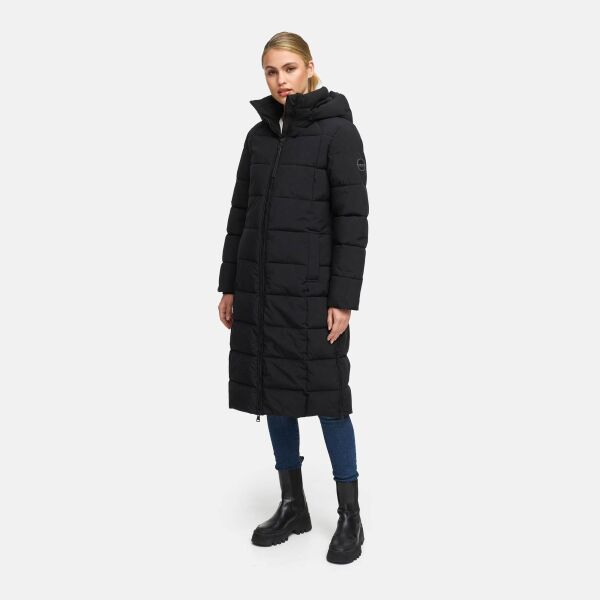 Marikoo Lanitaa Damen Winter Steppmantel Parka Schwarz Größe XS - Gr.34
