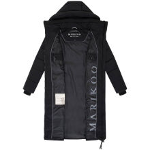 Marikoo Lanitaa Damen Winter Steppmantel Parka Schwarz Größe XXXL - Gr.46