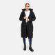 Marikoo Lanitaa Damen Winter Steppmantel Parka Schwarz Größe XXXL - Gr.46