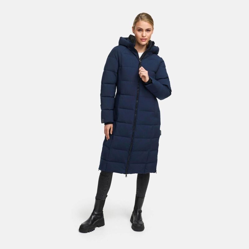 Marikoo Lanitaa Damen Winter Steppmantel Parka Navy Größe M - Gr.38