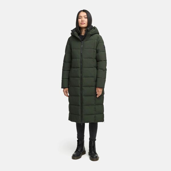 Marikoo Lanitaa Damen Winter Steppmantel Parka DarkOlive Größe XXL - Gr.44