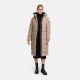 Marikoo Lanitaa Damen Winter Steppmantel Parka TaupeGrey Größe XS - Gr.34