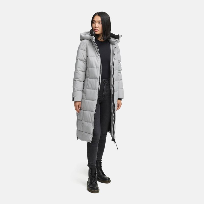 Marikoo Lanitaa Damen Winter Steppmantel Parka Grey Gr&ouml;&szlig;e XL - Gr.42