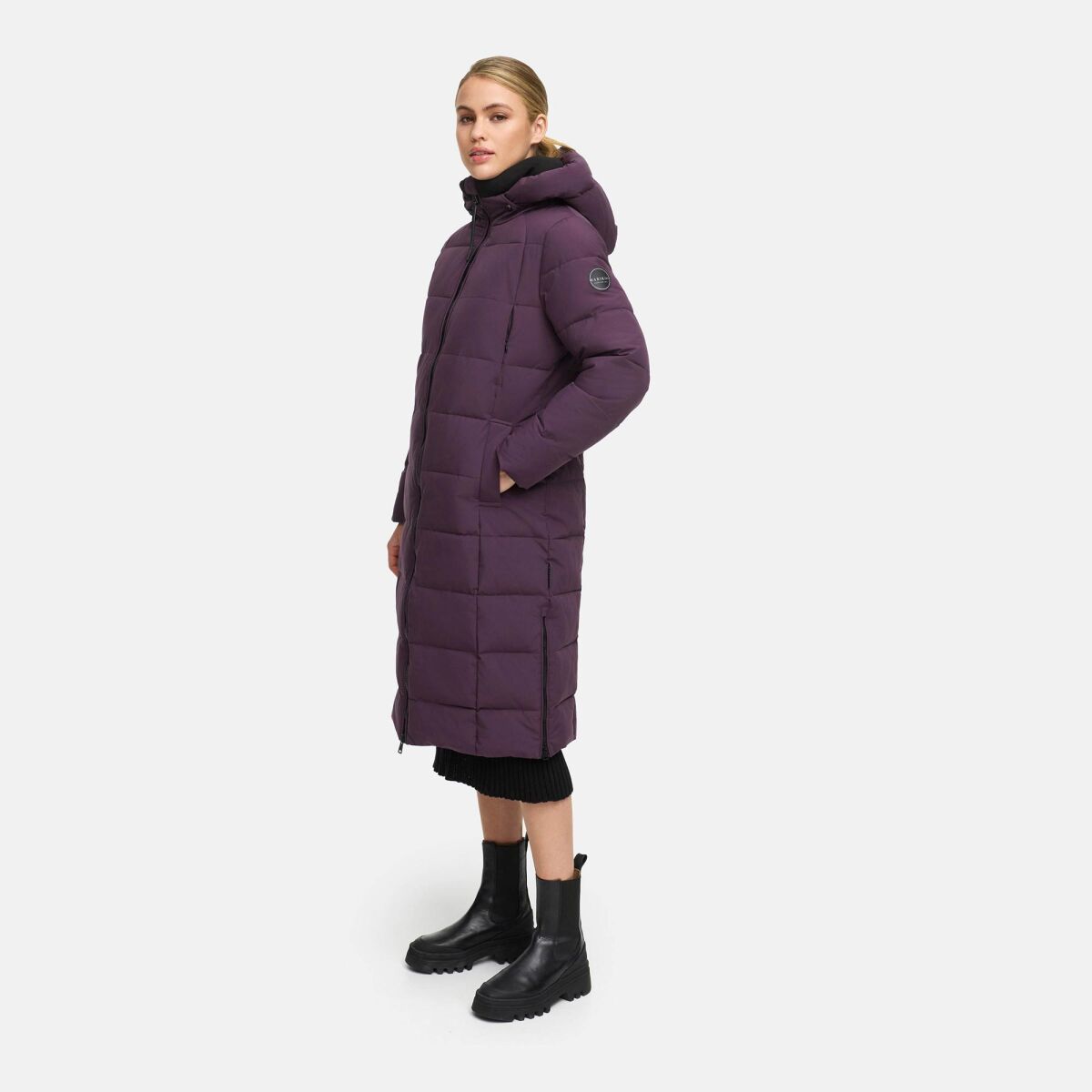 Marikoo Lanitaa Damen Winter Steppmantel Parka DustyPlum Größe M - Gr.38