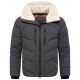 Stone Harbour Ansello Herren Winter Steppjacke Anthrazit Größe S - Gr. S
