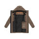 Stone Harbour Darianoo Herren Winter Steppjacke Stone Brown-Größe M - Gr. M