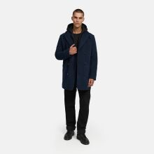 Stone Harbour Darioon Herren Mantel gef&uuml;ttert in Wollmantel Optik Navy Gr&ouml;&szlig;e L - Gr. L