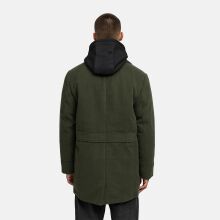Stone Harbour Darioon Herren Mantel gef&uuml;ttert in Wollmantel Optik Dark Olive Gr&ouml;&szlig;e XXL - Gr. 2XL