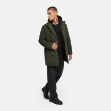 Stone Harbour Darioon Herren Mantel gef&uuml;ttert in Wollmantel Optik Dark Olive Gr&ouml;&szlig;e XXXL - Gr. 3XL