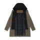Stone Harbour Darioon Herren Mantel gefüttert in Wollmantel Optik Stone Brown Größe L - Gr. L