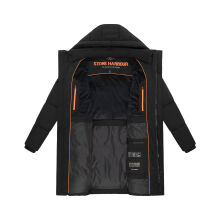 Stone Harbour Hadrieen Herren Winter Parka Steppmantel Schwarz Gr&ouml;&szlig;e L - Gr. L