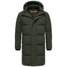 Stone Harbour Hadrieen Herren Winter Parka Steppmantel Dark Olive Größe L - Gr. L
