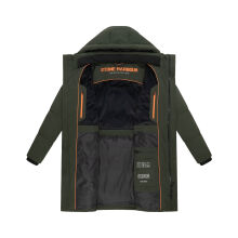 Stone Harbour Hadrieen Herren Winter Parka Steppmantel Dark Olive Größe L - Gr. L