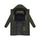 Stone Harbour Hadrieen Herren Winter Parka Steppmantel Dark Olive Größe L - Gr. L