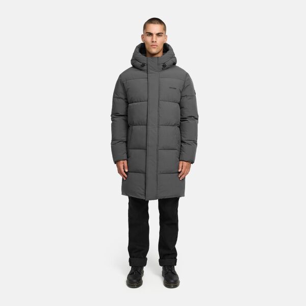 Stone Harbour Hadrieen Herren Winter Parka Steppmantel Anthrazit Größe S - Gr. S