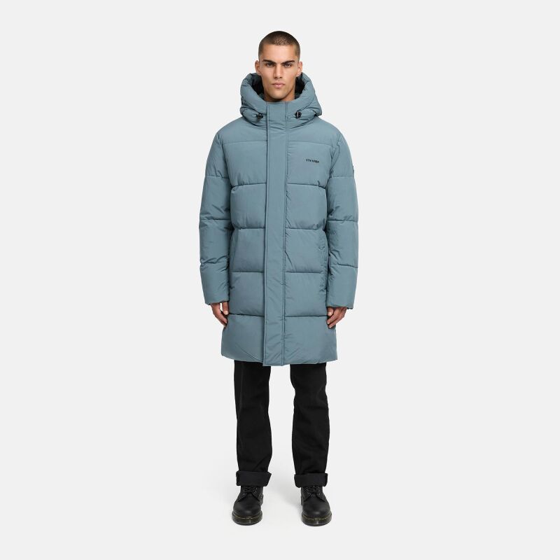 Stone Harbour Hadrieen Herren Winter Parka Steppmantel Stormy Blue Größe M - Gr. M