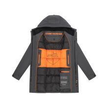 Stone Harbour Phinoo Herren Herbst Winterjacke Parka B775 Anthrazit Größe S - Gr. S