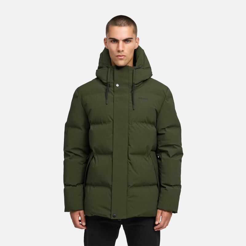 Stone Harbour Taviaan Herren Winter Steppjacke Winterjacke Dark Olive-Gr&ouml;&szlig;e S - Gr. S