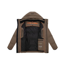 Stone Harbour Taviaan Herren Winter Steppjacke Winterjacke Stone Brown-Gr&ouml;&szlig;e XXXL - Gr. 3XL