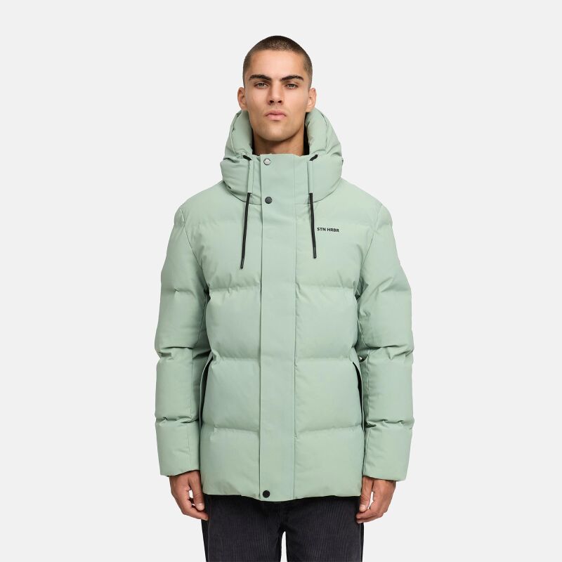 Stone Harbour Taviaan Herren Winter Steppjacke Winterjacke Ice Green-Gr&ouml;&szlig;e M - Gr. M