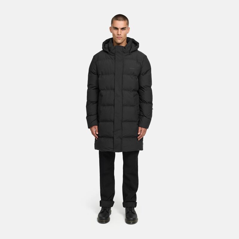Stone Harbour Thadeek Herren Winter Steppmantel Schwarz