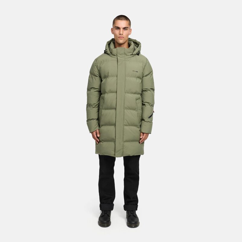 Stone Harbour Thadeek Herren Winter Steppmantel Dusty Olive Gr&ouml;&szlig;e XXL - Gr. 2XL