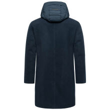 Stone Harbour Thiagoo Herren gef&uuml;ttert in Wollmantel Optik Navy Gr&ouml;&szlig;e XXL - Gr. 2XL