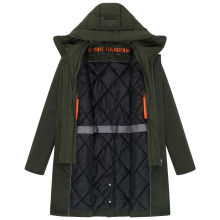 Stone Harbour Thiagoo Herren gef&uuml;ttert in Wollmantel Optik Dark Olive Gr&ouml;&szlig;e M - Gr. M