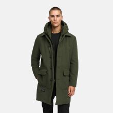 Stone Harbour Thiagoo Herren gef&uuml;ttert in Wollmantel Optik Dark Olive Gr&ouml;&szlig;e XXXL - Gr. 3XL