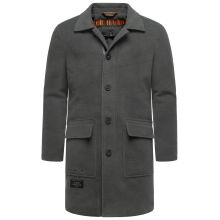 Stone Harbour Thiagoo Herren gefüttert in Wollmantel Optik Anthrazit Größe S - Gr. S