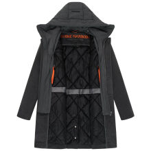 Stone Harbour Thiagoo Herren gefüttert in Wollmantel Optik Anthrazit Größe S - Gr. S