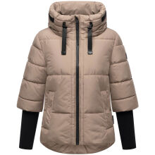 Navahoo Lotusherz Damen Herbst Winter Steppjacke TaupeGrey Gr&ouml;&szlig;e S - Gr.36