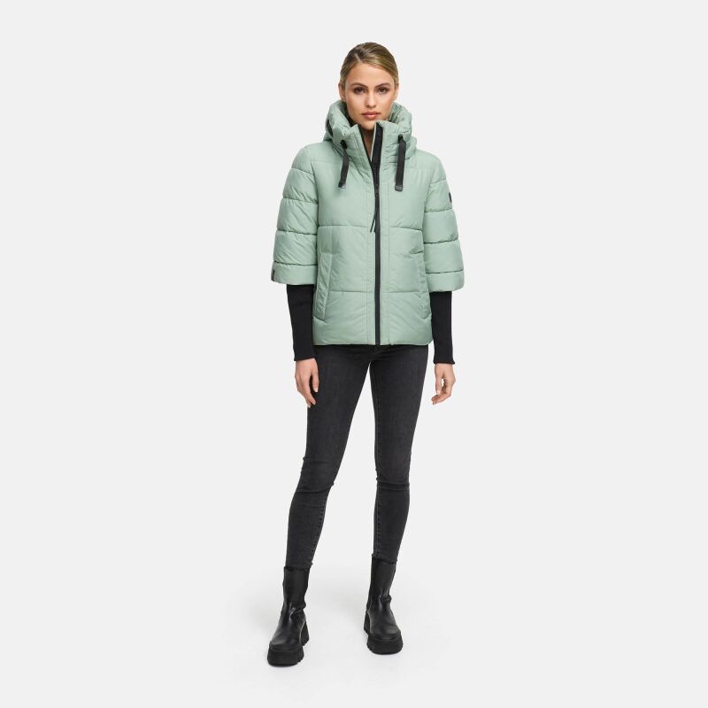 Navahoo Lotusherz Damen Herbst Winter Steppjacke SmokeyMint