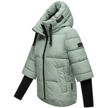 Navahoo Lotusherz Damen Herbst Winter Steppjacke SmokeyMint Gr&ouml;&szlig;e L - Gr.40