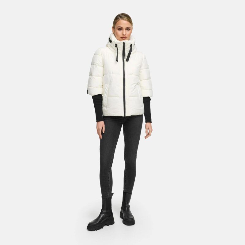 Navahoo Lotusherz Damen Herbst Winter Steppjacke Offwhite