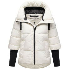 Navahoo Lotusherz Damen Herbst Winter Steppjacke Offwhite Gr&ouml;&szlig;e L - Gr.40