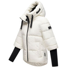 Navahoo Lotusherz Damen Herbst Winter Steppjacke Offwhite Gr&ouml;&szlig;e L - Gr.40