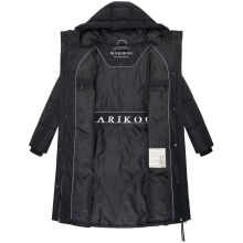 Marikoo Michikoo Damen Winterjacke gesteppt Schwarz-Größe L - Gr. 40