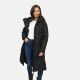 Marikoo Michikoo Damen Winterjacke gesteppt Schwarz-Größe L - Gr. 40