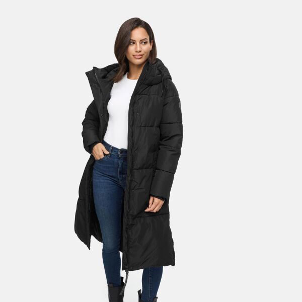 Marikoo Michikoo Damen Winterjacke gesteppt Schwarz-Größe XL - Gr. 42