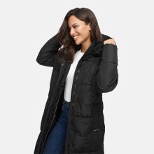Marikoo Michikoo Damen Winterjacke gesteppt Schwarz-Größe 3XL - Gr. 46