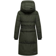 Marikoo Michikoo Damen Winterjacke gesteppt DarkOlive-Größe XS - Gr. 34