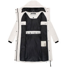 Marikoo Michikoo Damen Winterjacke gesteppt Cream-Größe XS - Gr. 34