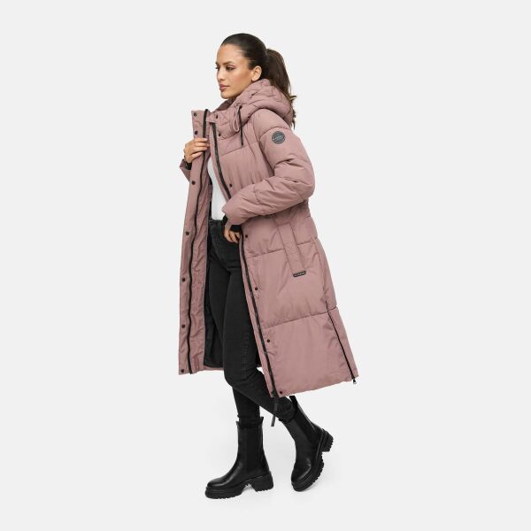 Marikoo Michikoo Damen Winterjacke gesteppt Mauve-Gr&ouml;&szlig;e XXL - Gr. 44