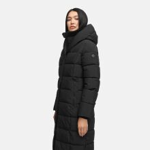 Marikoo Pakoraa Damen Winter Steppmantel Parka Schwarz Größe S - Gr.36